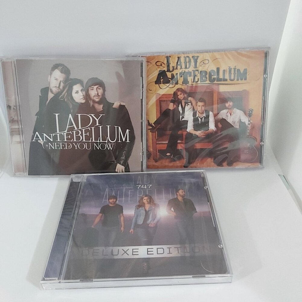 Lady Antebellum Music Lot of 3 Audio 2 Sealed 1 Used CD Case in Good Condition